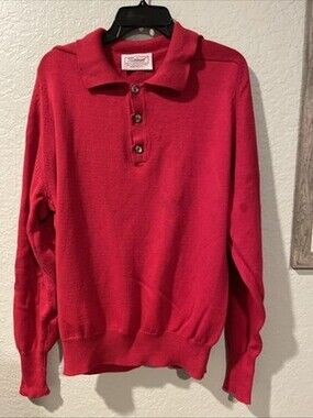 Titleist Red Polo Pullover Mens Size Large Golf Performance